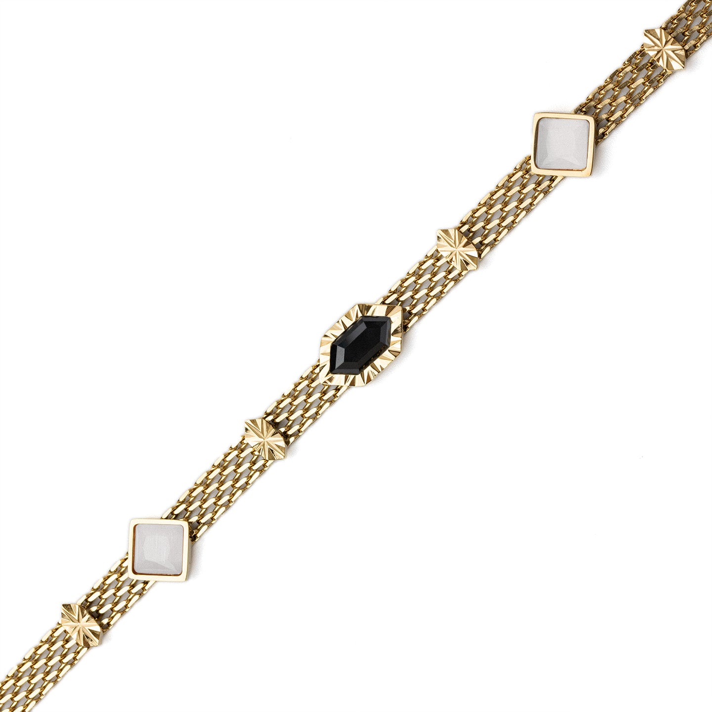 Collar Gleam malla Negro Anartxy