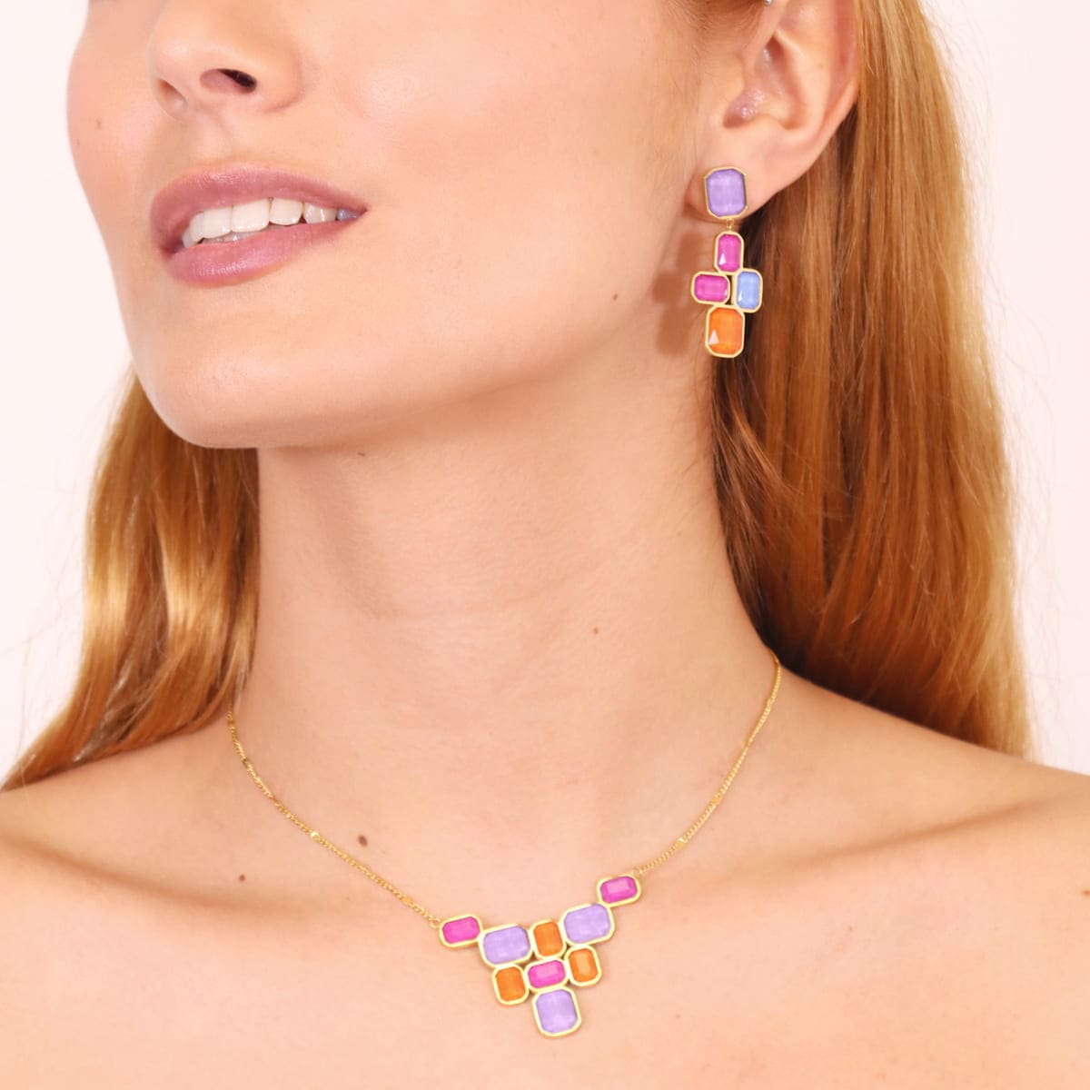 Pendientes Pixels Prisma Combinado Anartxy