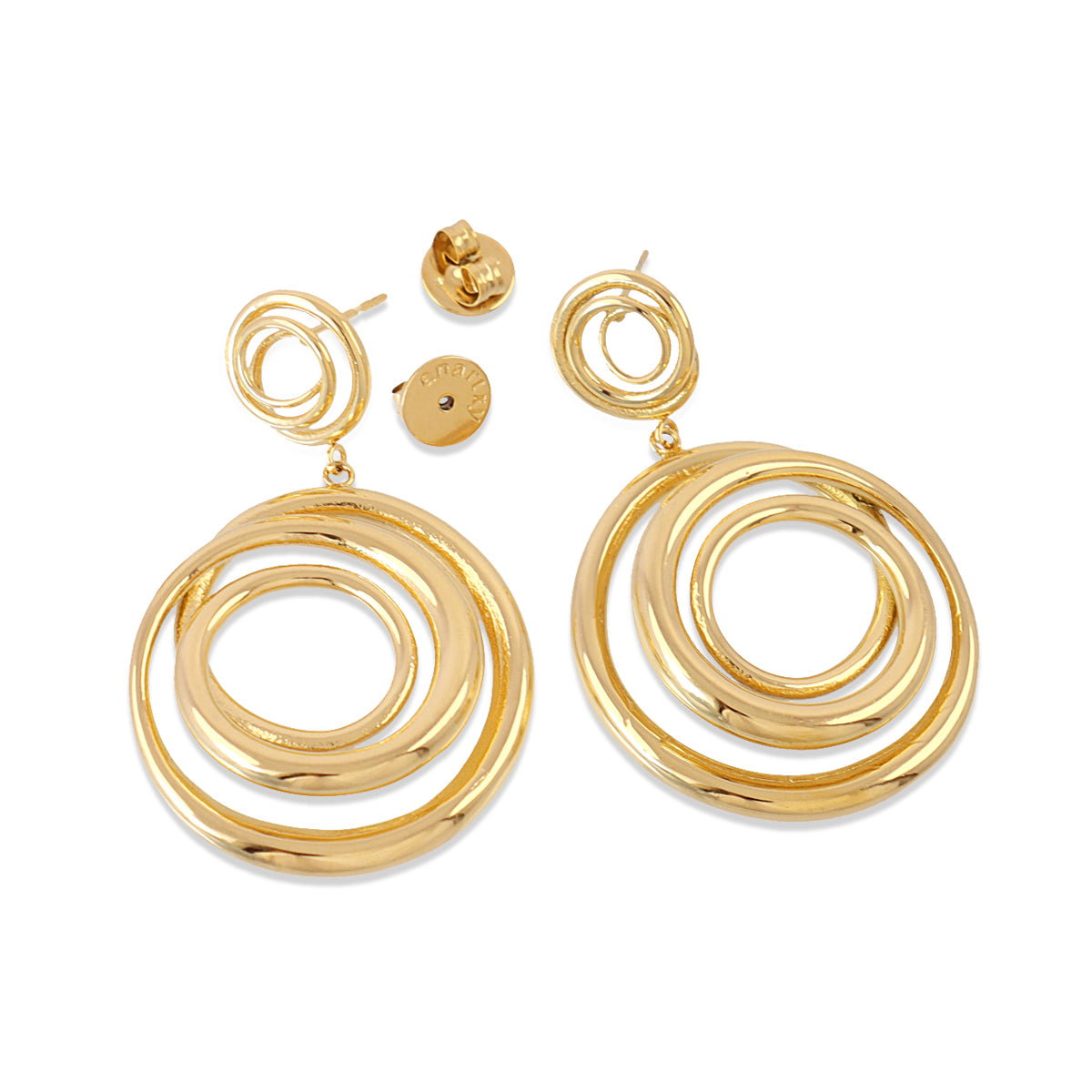 Pendientes largos Liquid Whirl Anartxy