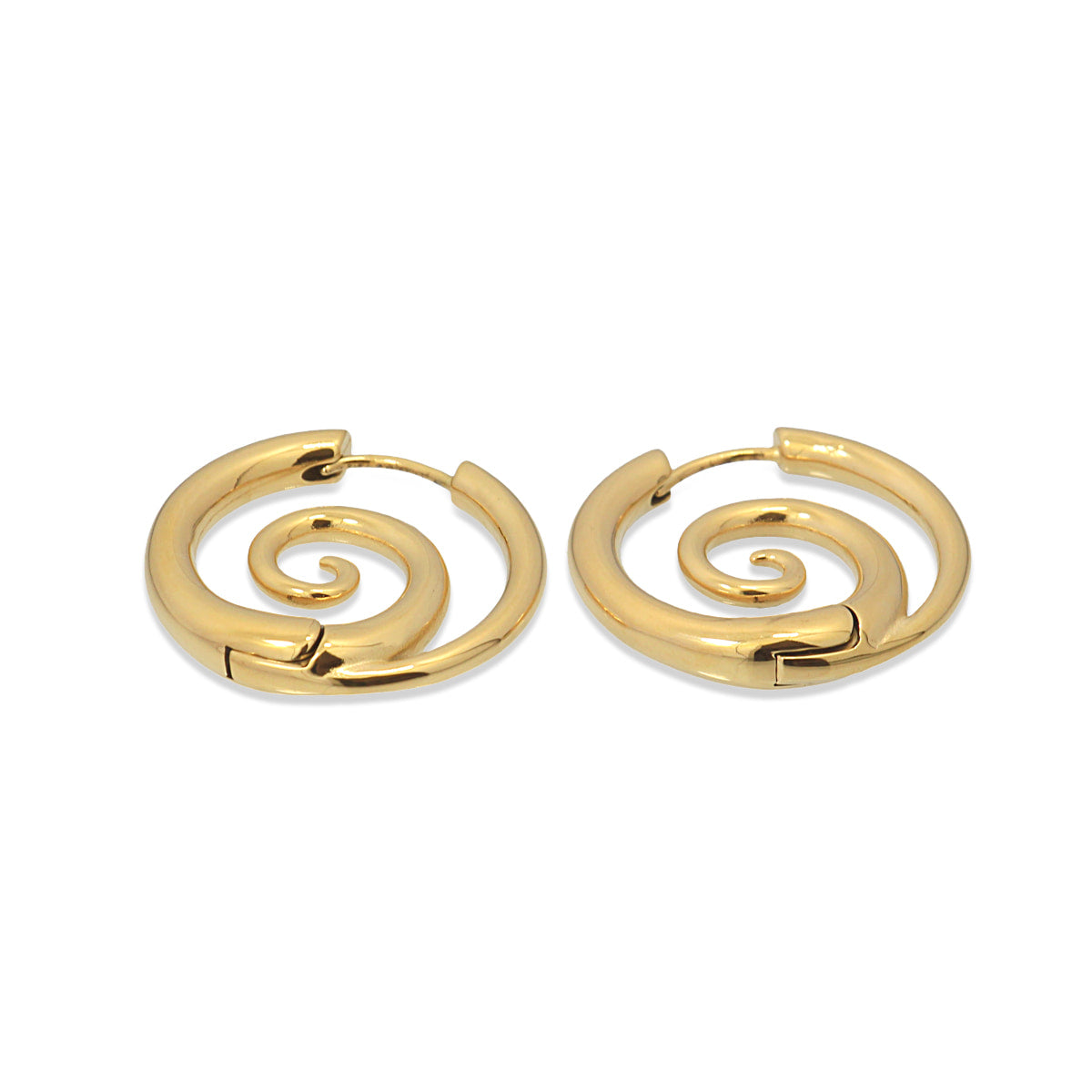 Pendientes Waves Twirls Dorado Anartxy
