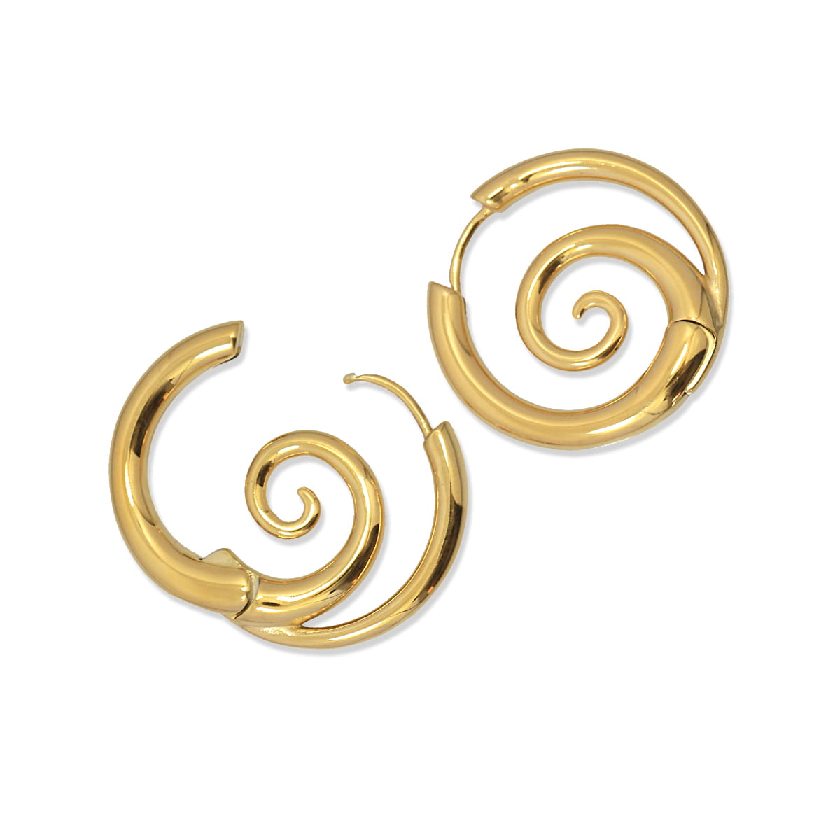 Pendientes Waves Twirls Dorado Anartxy