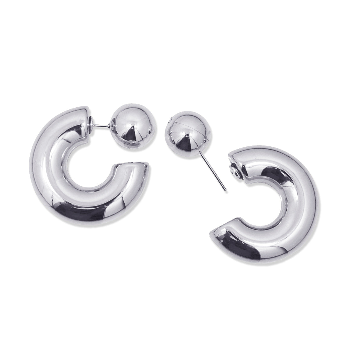 Aros Summer Esentials Comma Plateado Anartxy