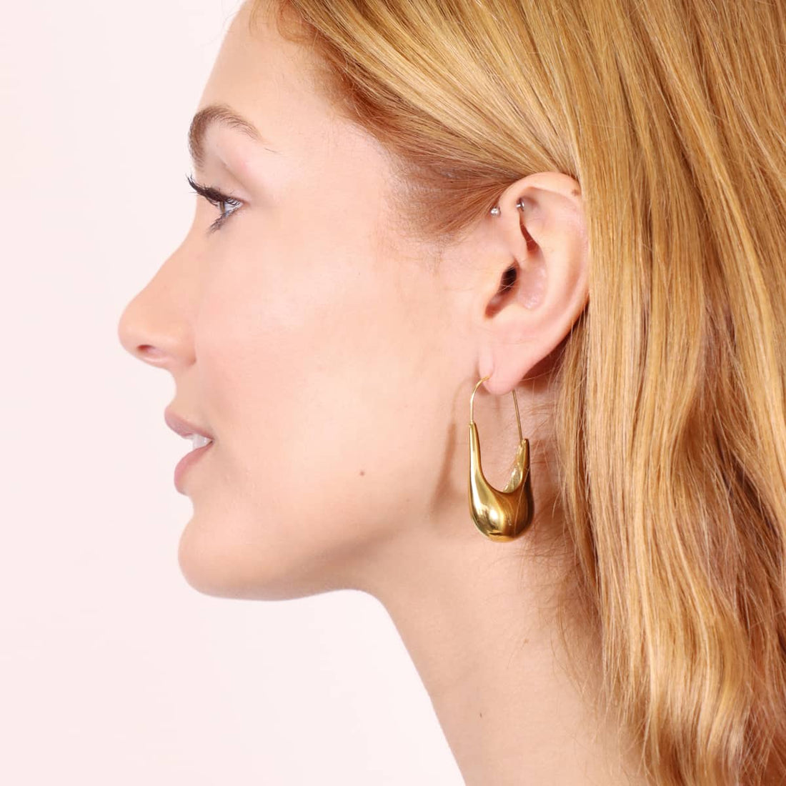 Pendientes Waves Safety Dorado Anartxy