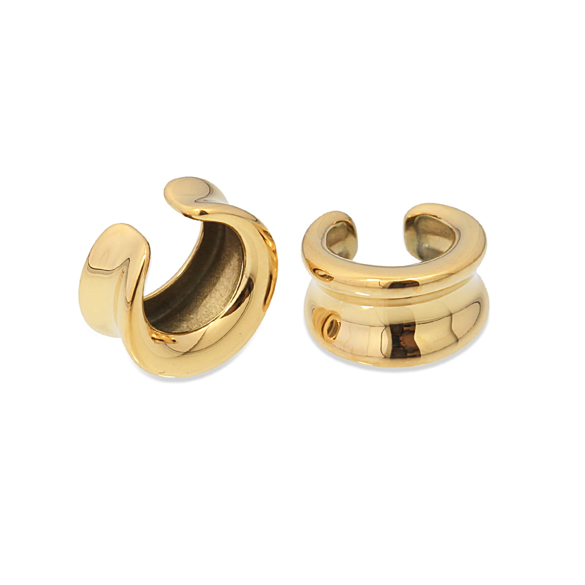 Pendientes Waves Deep Dorado Anartxy