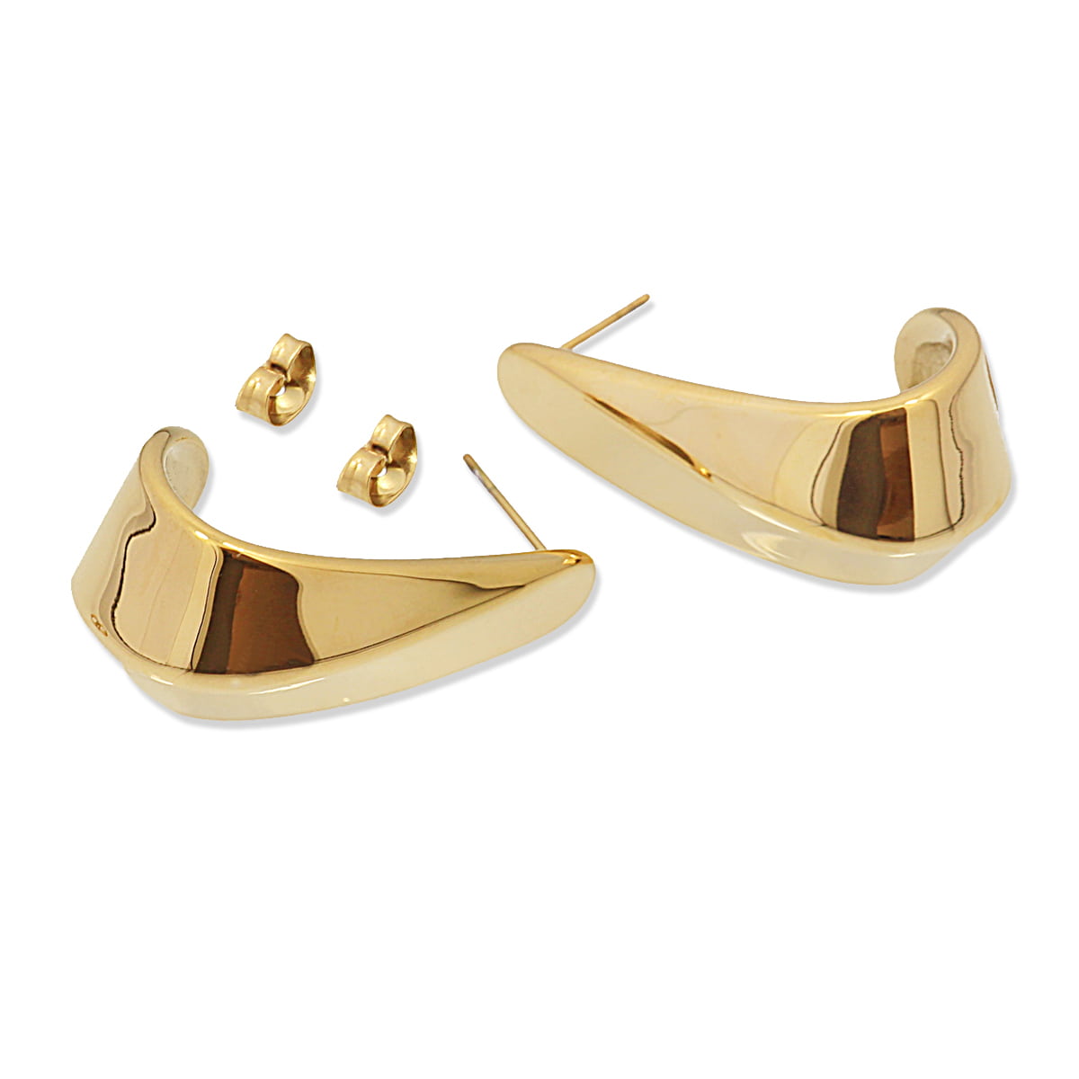 Pendientes Waves Long Crest Dorado Anartxy
