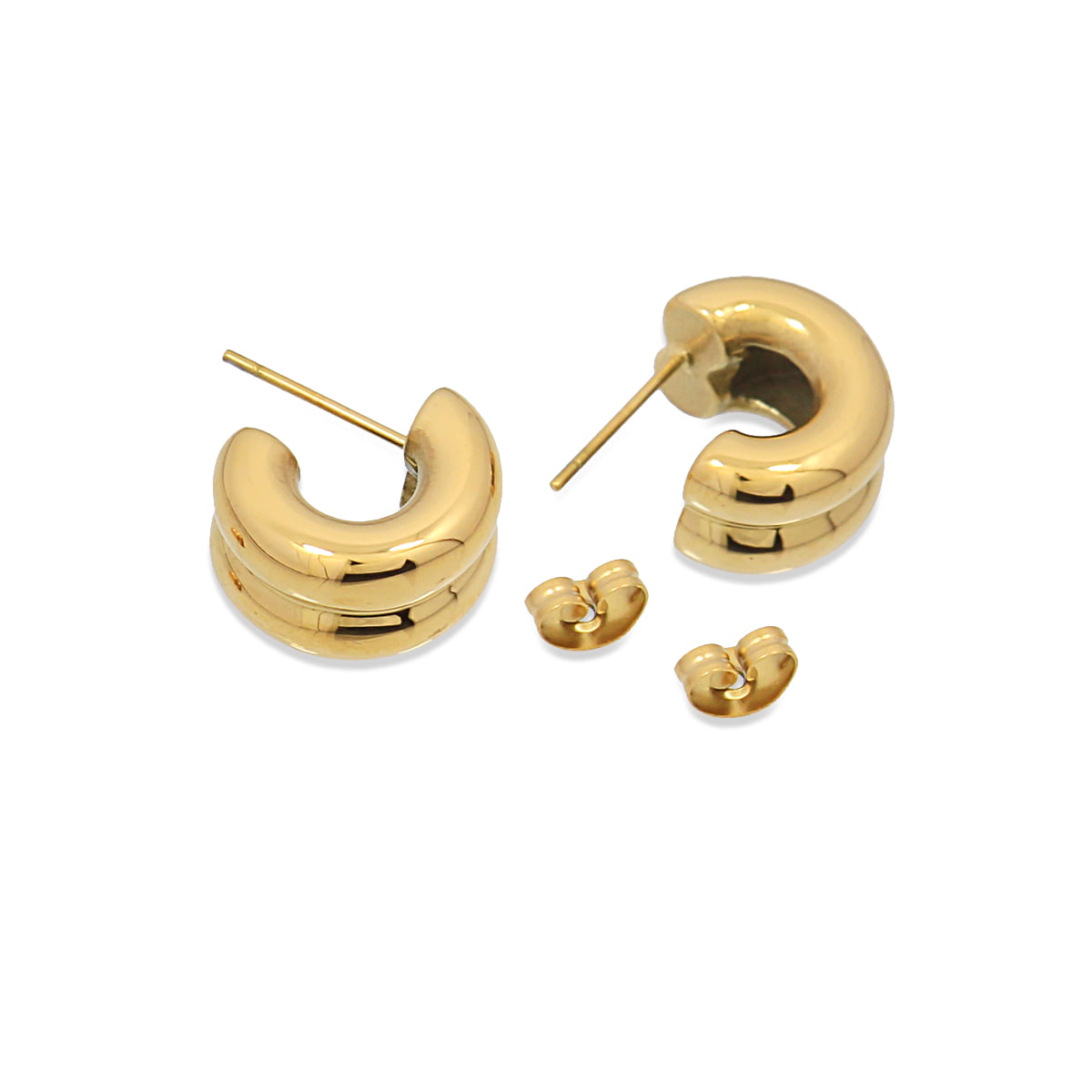 Pendientes Waves Magnet Dorado Anartxy