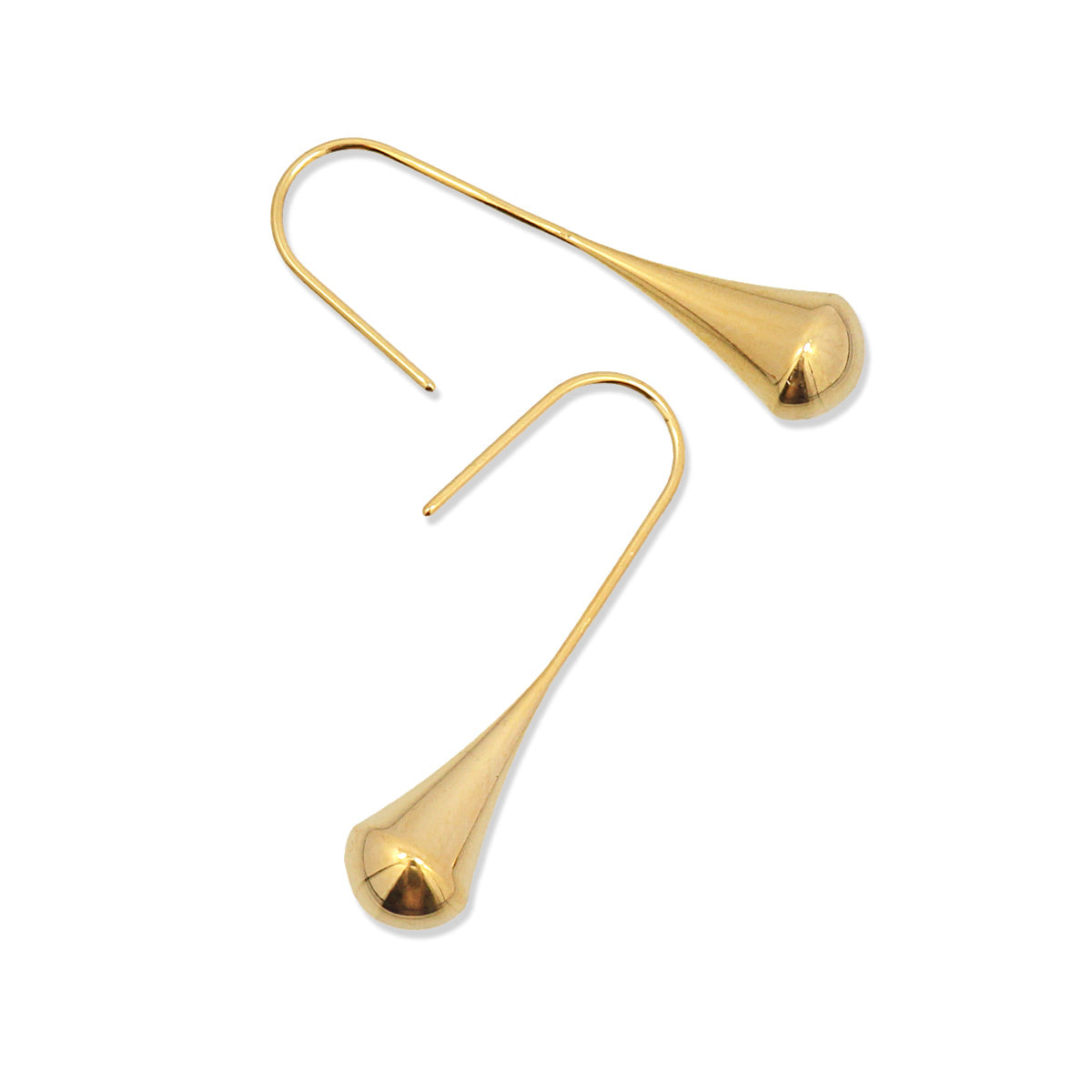 Pendientes Waves Flow Dorado Anartxy