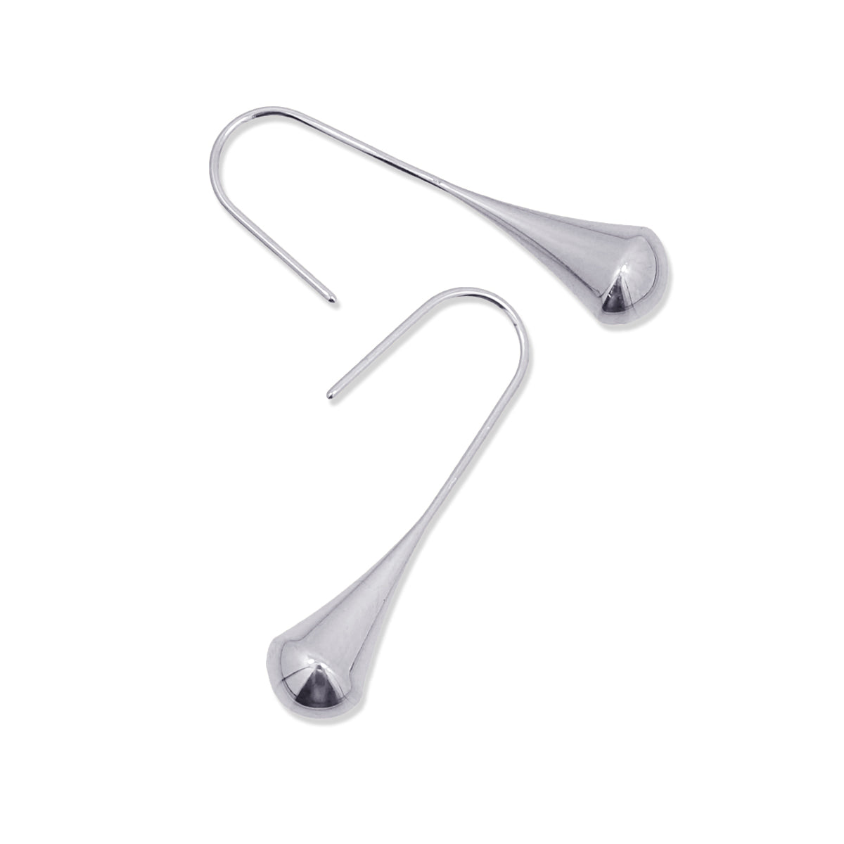 Pendientes Waves Flow Plateado Anartxy