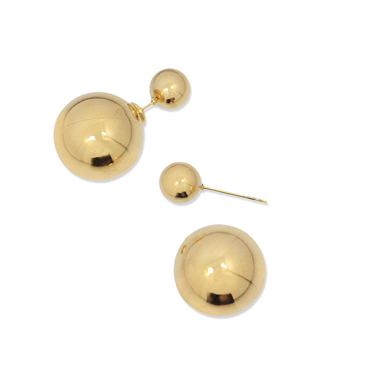 Pendientes Orbit Sphere Dorado Anartxy