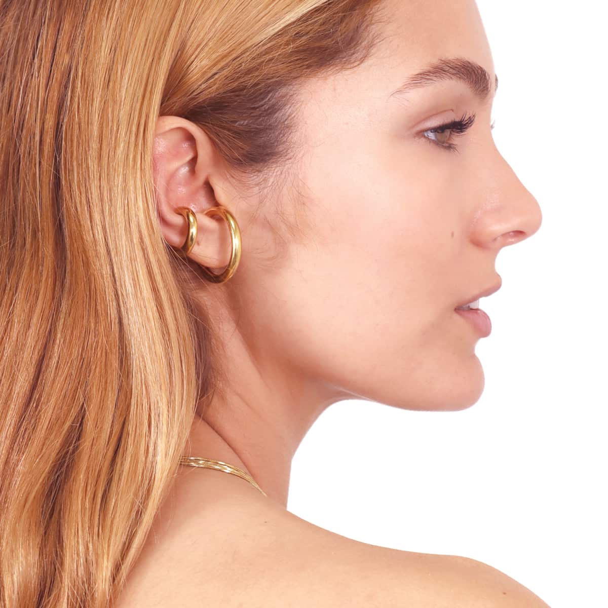 Pendientes Summer Essentials Small Ilussion Dorado Anartxy