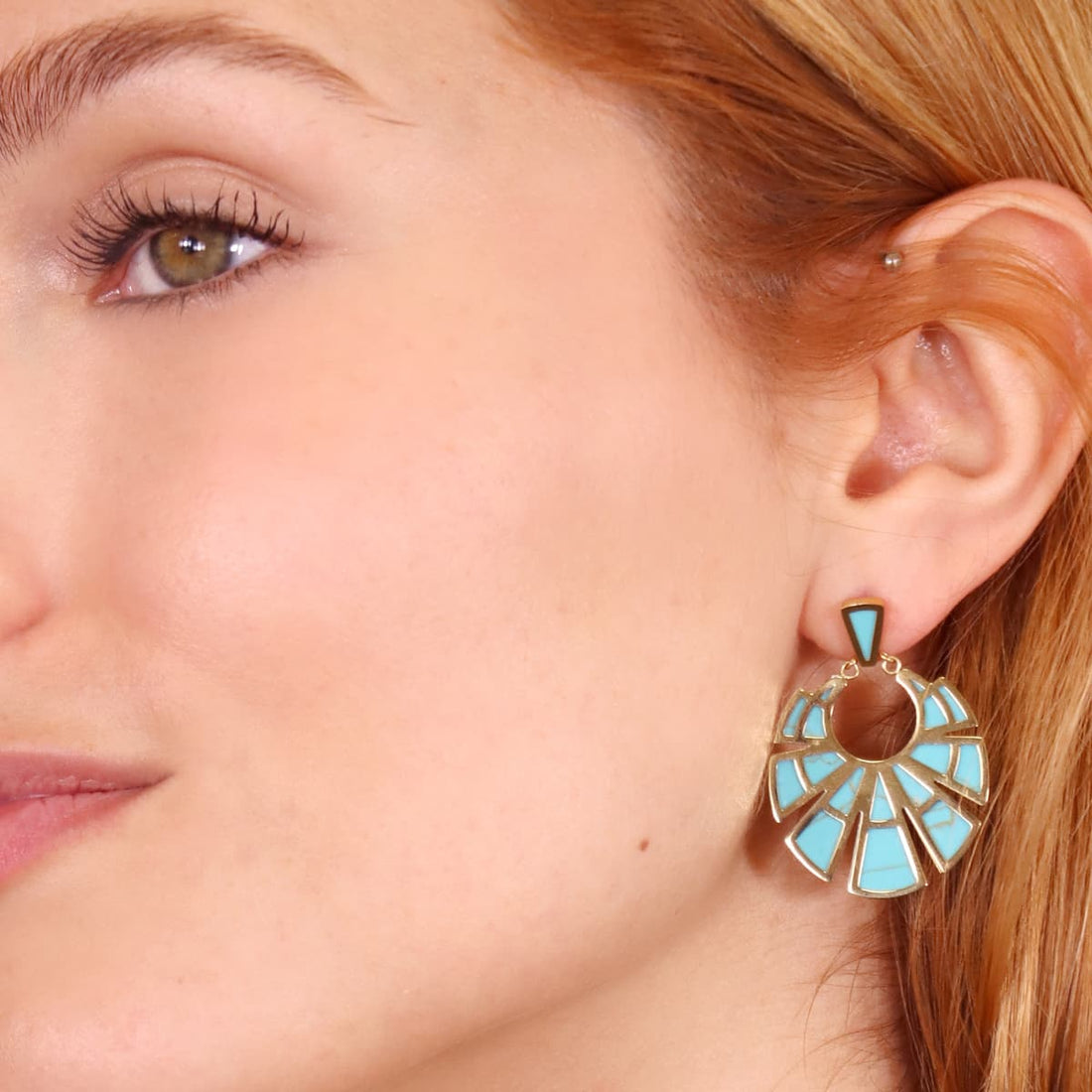 Pendientes Breeze Serene Turquesa Anartxy