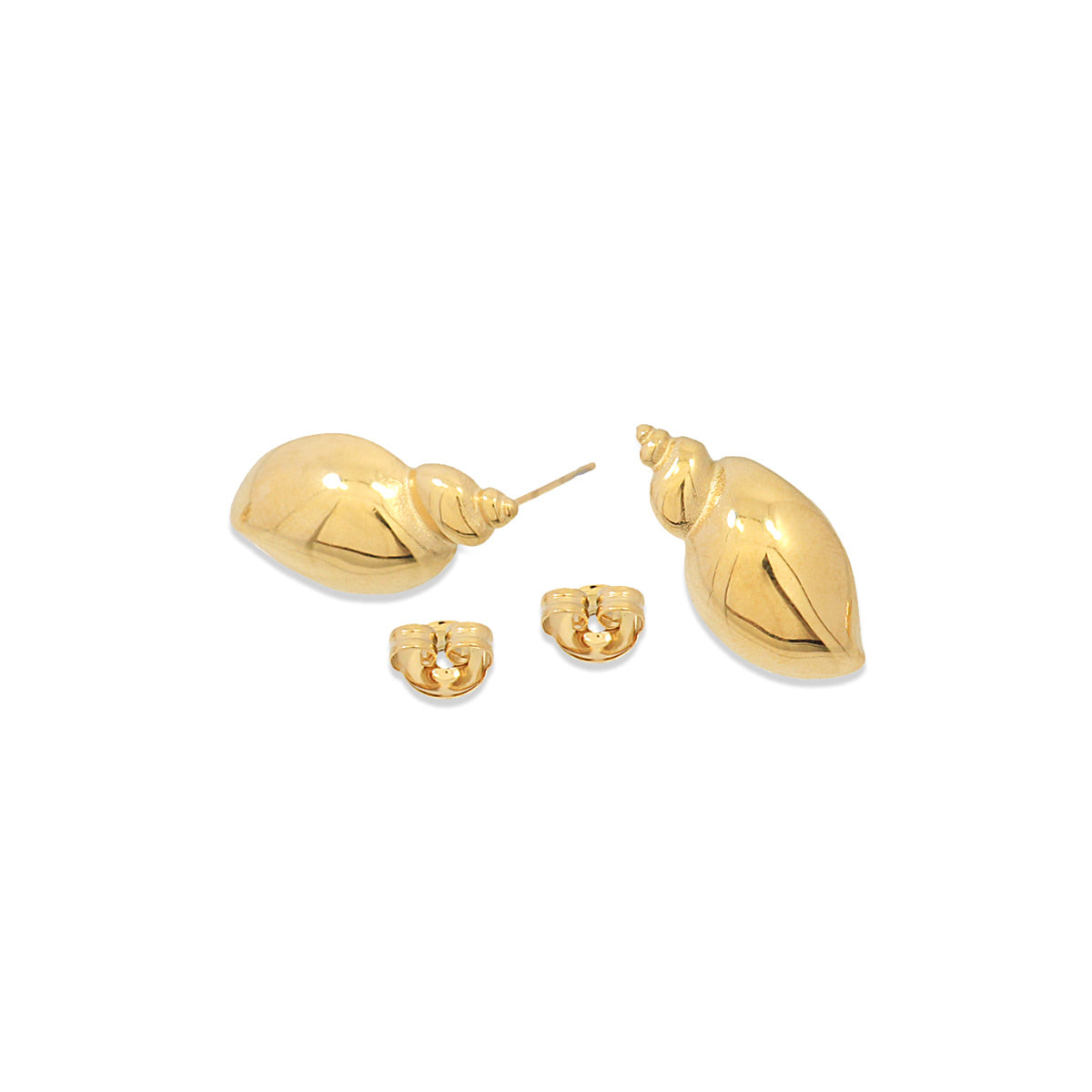 Pendientes Tide Shell Dorado Anartxy