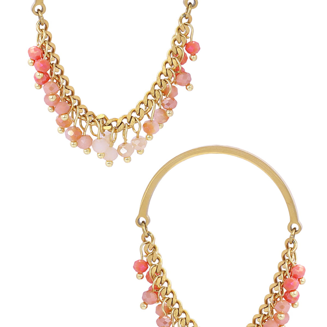 Pendientes Casual Twirl Rosa Anartxy
