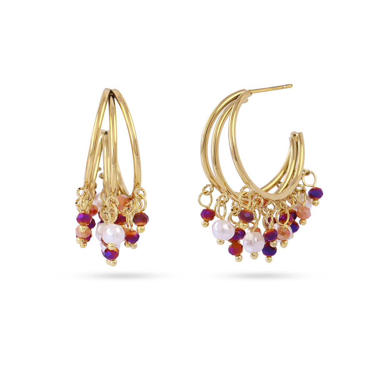 Pendientes Casual Flare Rojo Anartxy