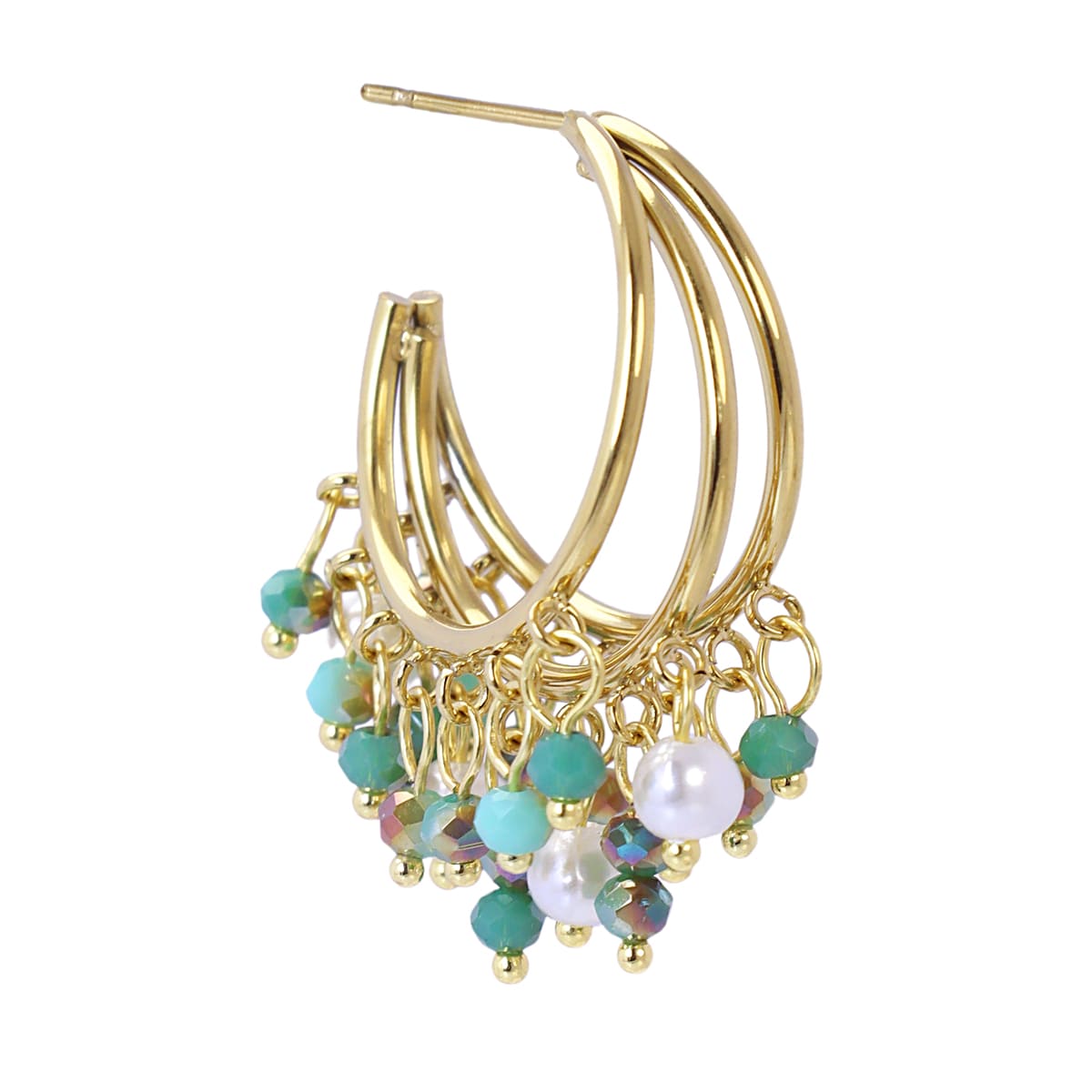 Pendientes Casual Flare Turquesa Anartxy