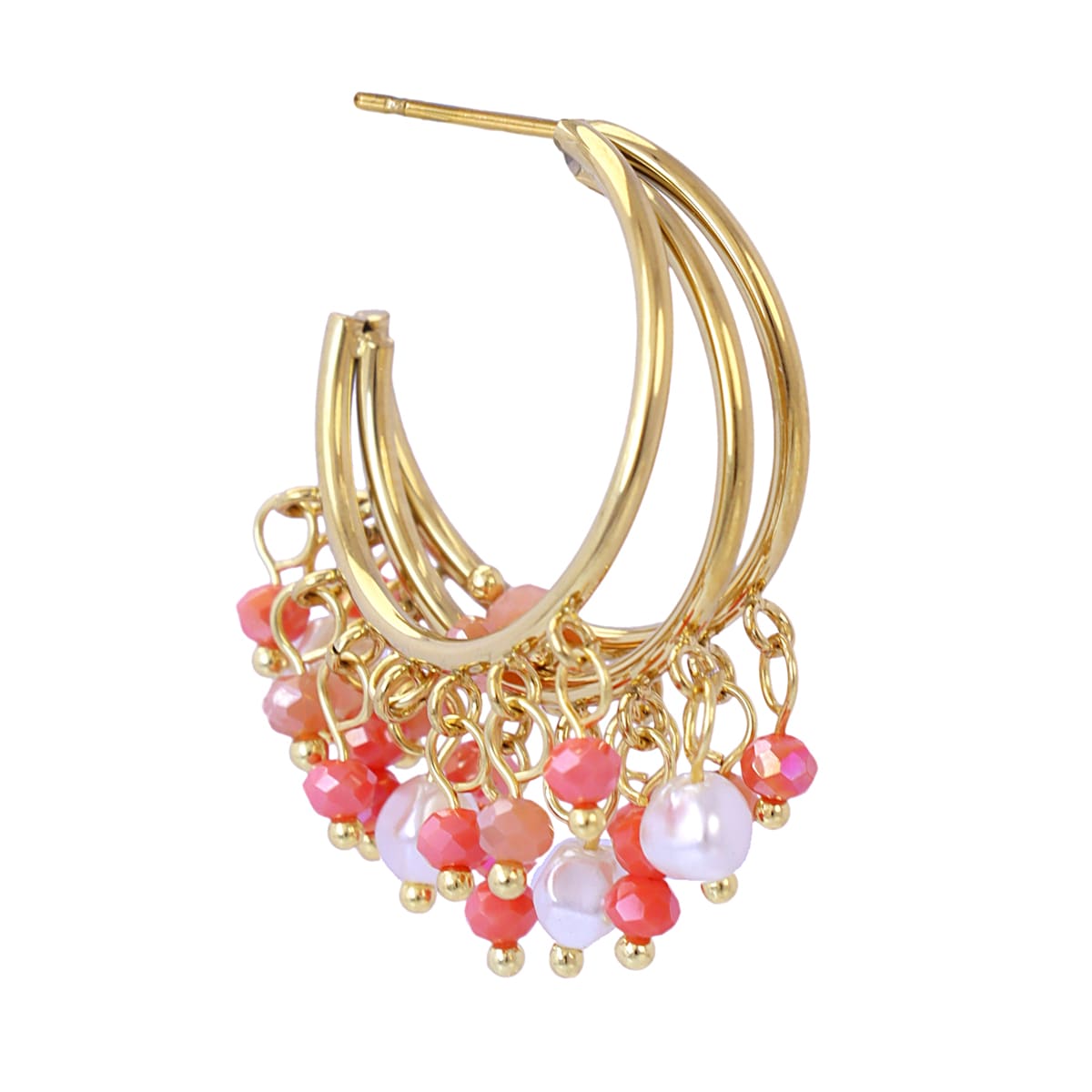 Pendientes Casual Flare Rosa Anartxy