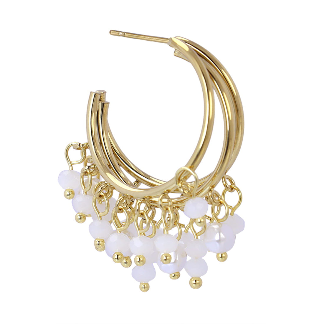 Pendientes Casual Flare Blanco Anartxy