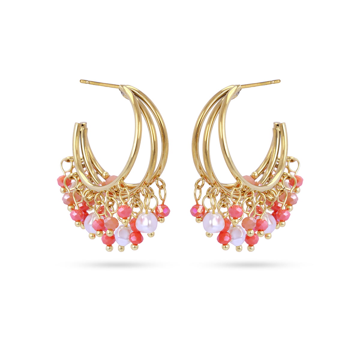 Pendientes Casual Flare Rosa Anartxy