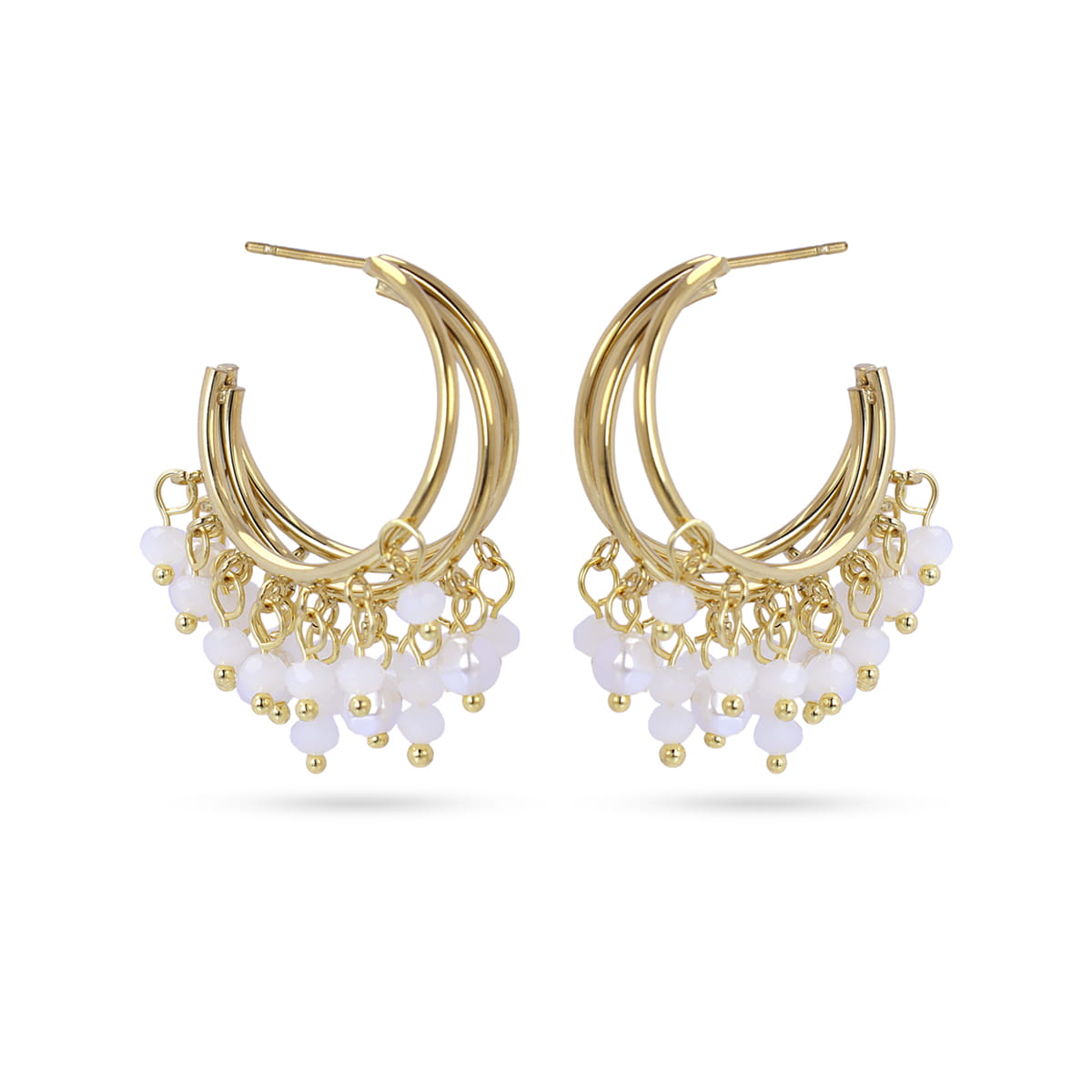 Pendientes Casual Flare Blanco Anartxy