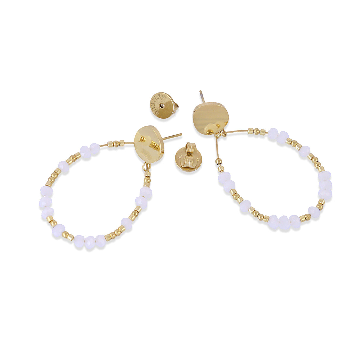 Pendientes Casual Zelia Blanco Anartxy
