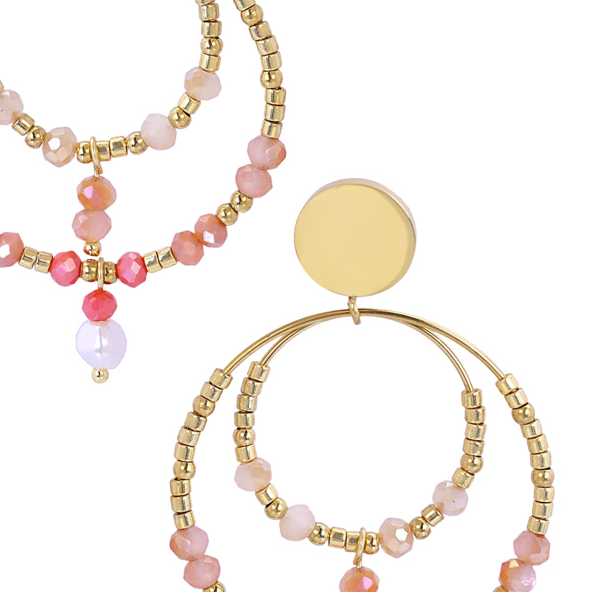 Pendientes Casual Sundrop Rosa Anartxy