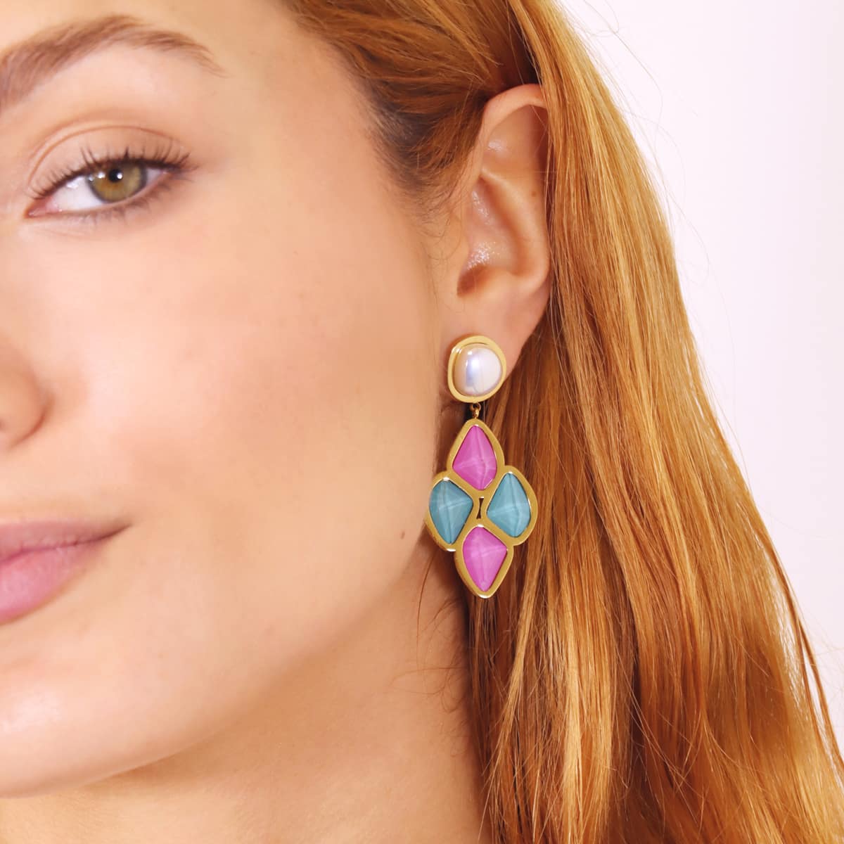 Pendientes Aqua Coral Combinado Anartxy