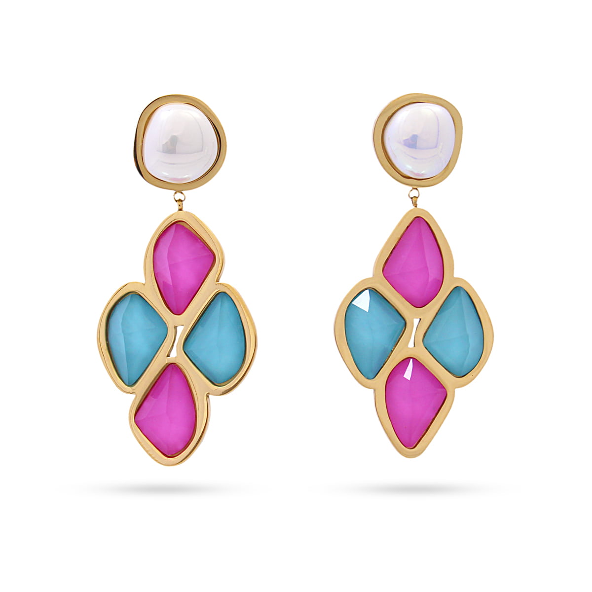 Pendientes Aqua Coral Combinado Anartxy