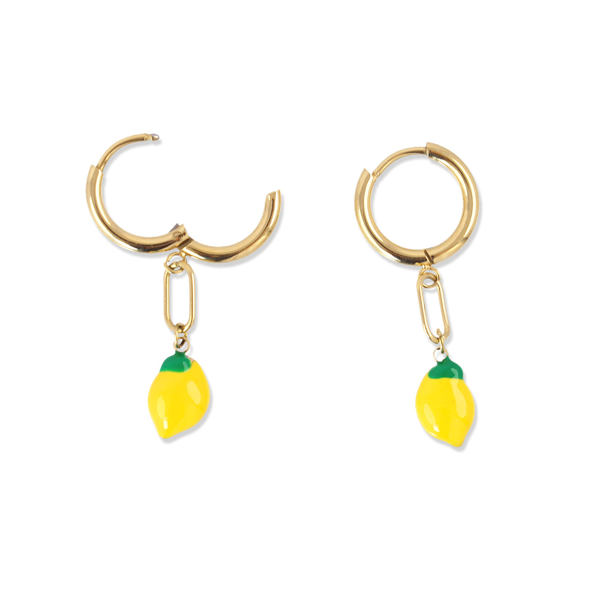 Pendientes Essentials Lemon Dorado Anartxy