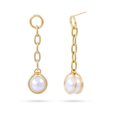 Pendientes Orbit Sway Dorado Anartxy