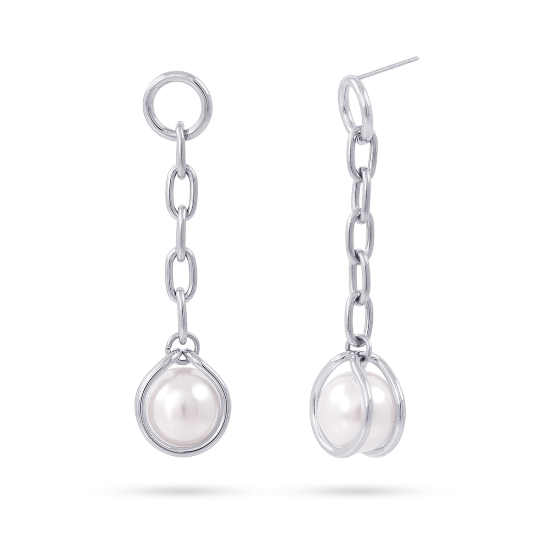 Pendientes Orbit Sway Plateado Anartxy