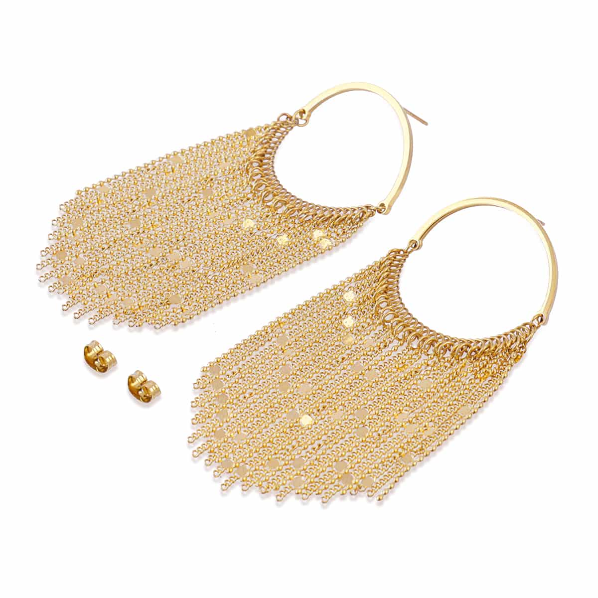 Pendientes Rainfall Drizzle Dorado Anartxy