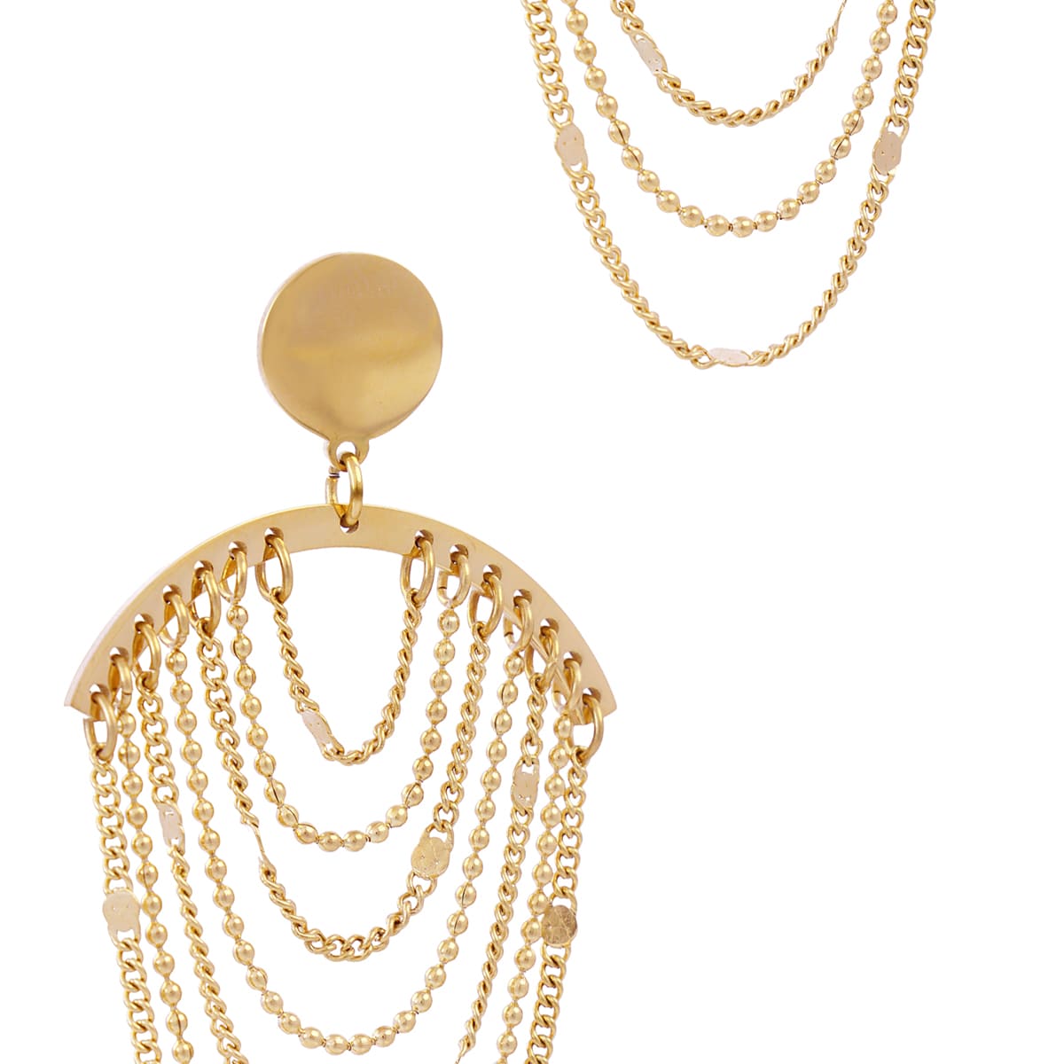 Pendientes Rainfall Spark Dorado Anartxy