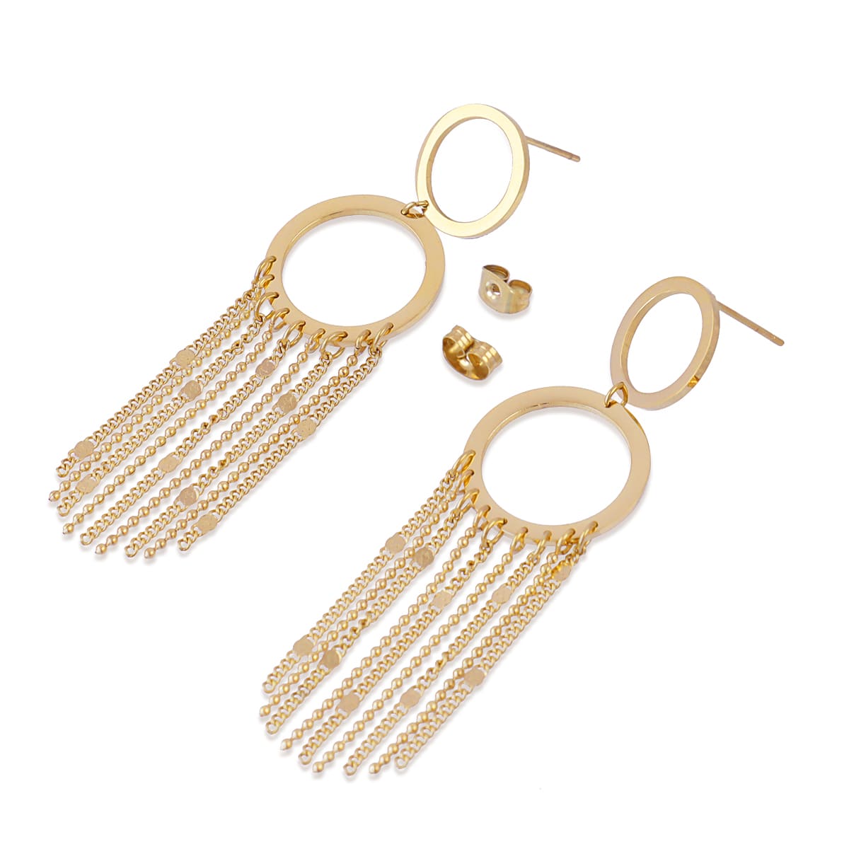 Pendientes Rainfall Aura Dorado Anartxy