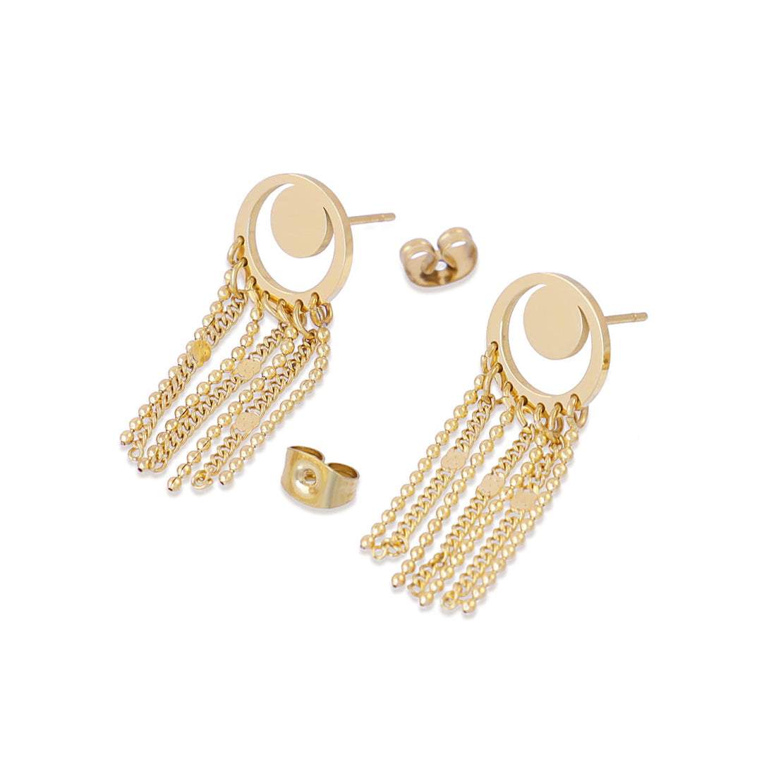 Pendientes Rainfall Ethereal Dorado Anartxy