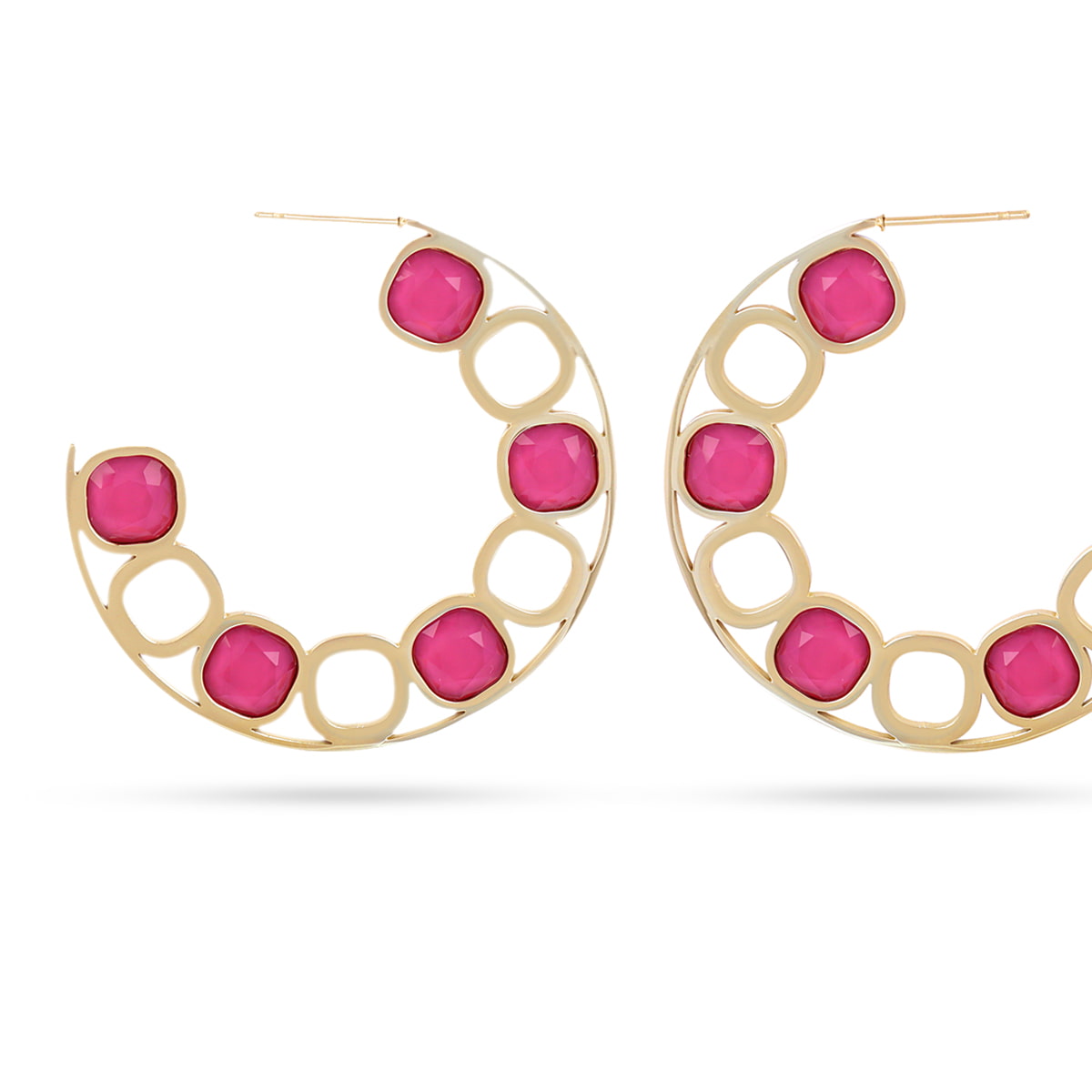 Pendientes Drops Zinnia Rosa Anartxy