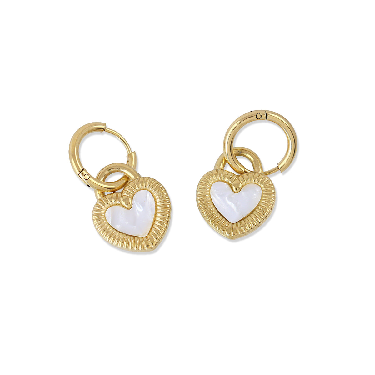 Pendientes Essentials Heart Dorado Anartxy