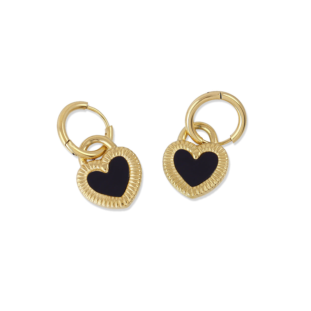 Pendientes Essentials Heart Dorado Anartxy