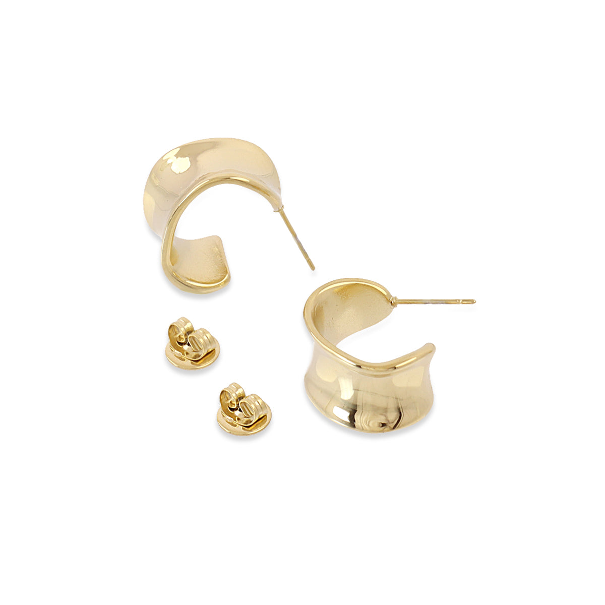 Pendientes Waves Shape Dorado Anartxy
