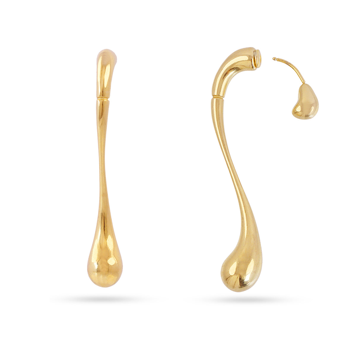 Pendientes Waves Clarity Dorado Anartxy