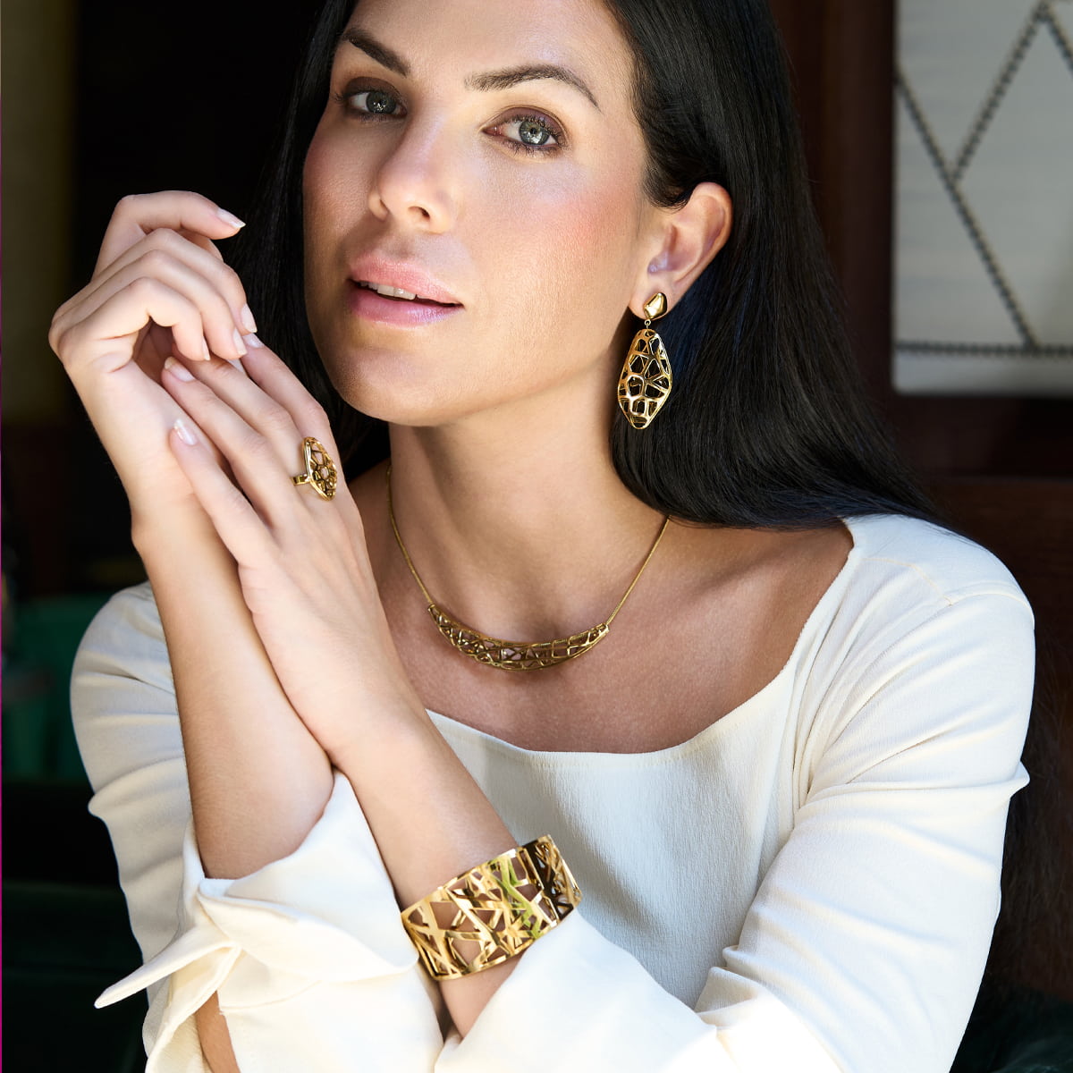Pendientes Senses Weave Dorado Anartxy