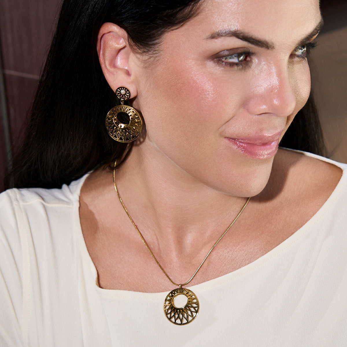 Pendientes Senses Tangle Dorado Anartxy