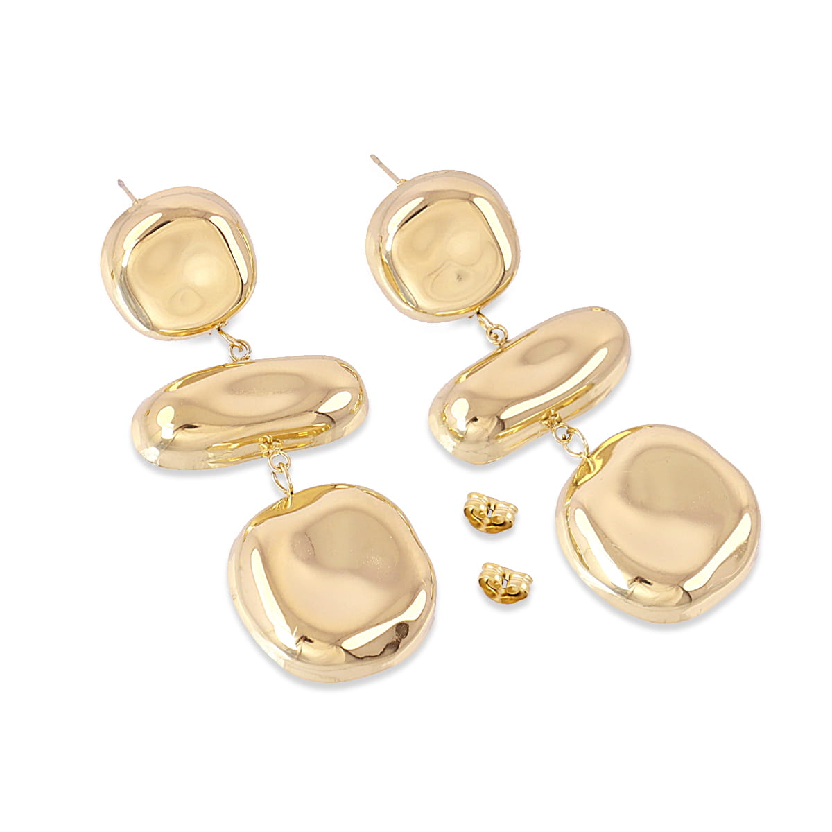 Pendientes Melt Bluma Dorado Anartxy