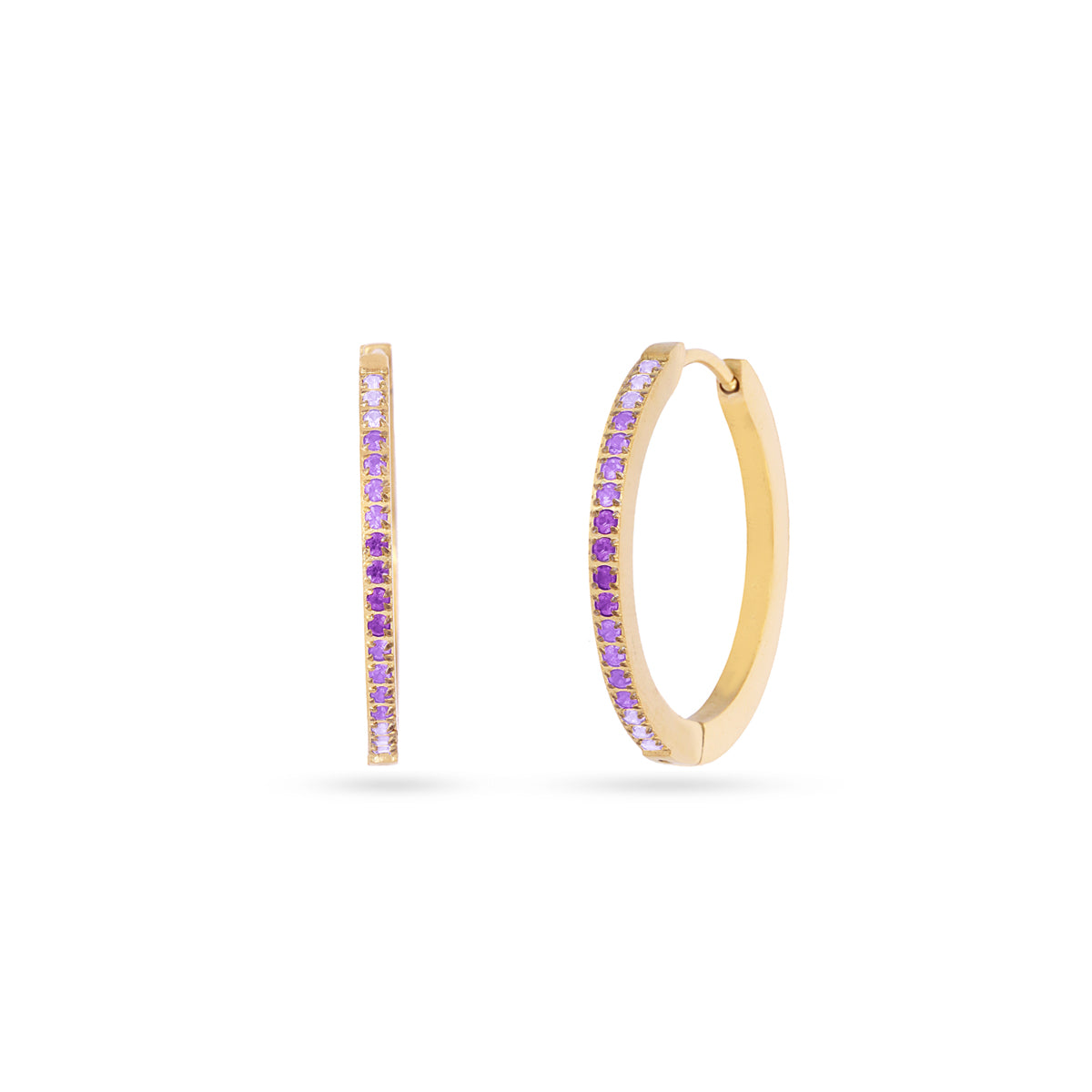 Pendientes Sparkle Zirelle Morado 1 Anartxy