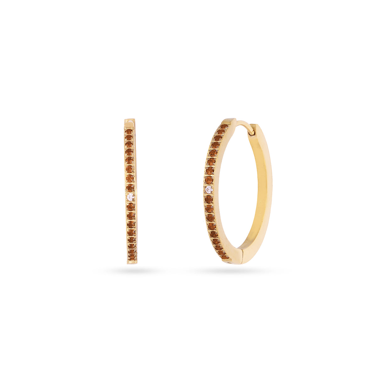 Pendientes Sparkle Zirelle Café 2 Anartxy