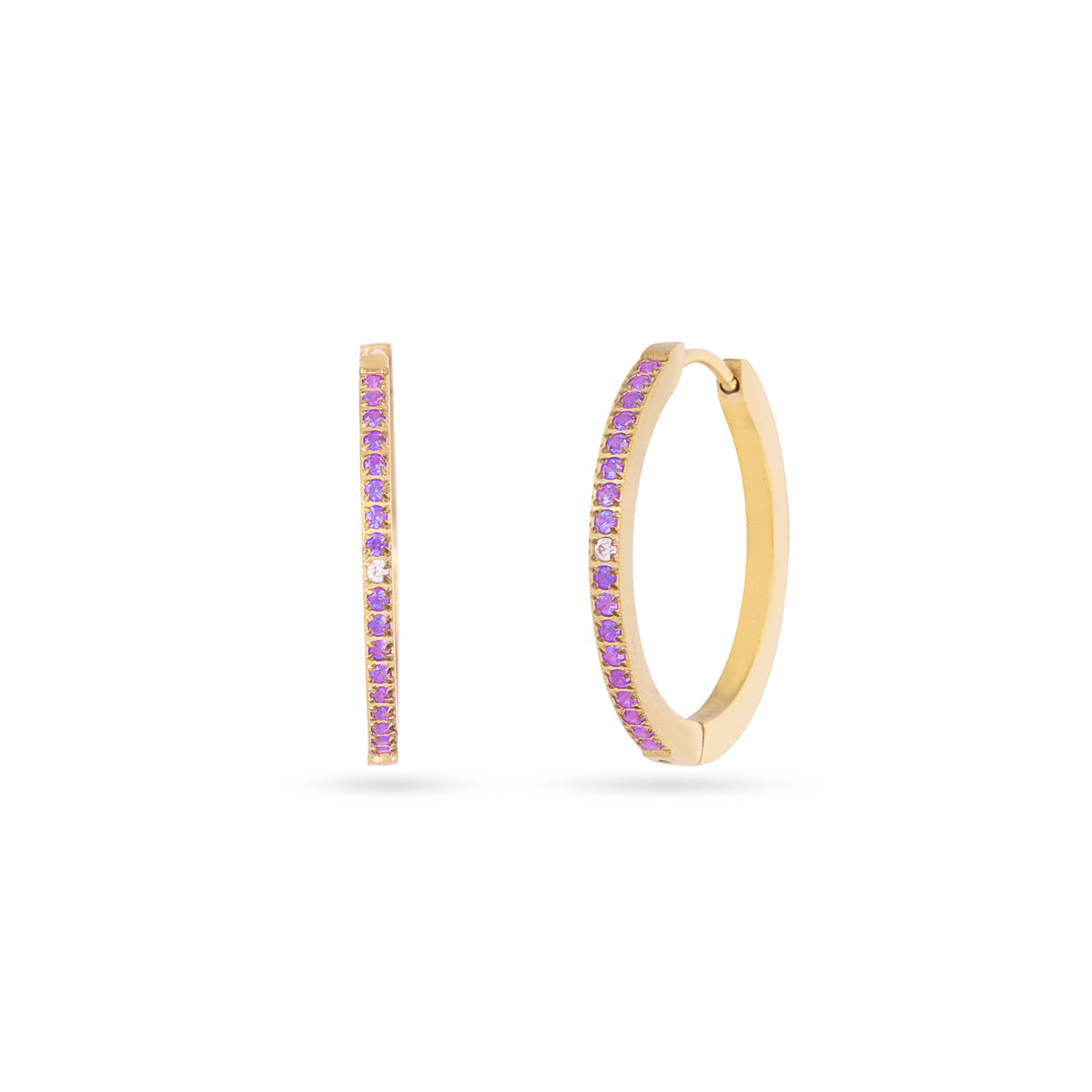 Pendientes Sparkle Zirelle Morado 2 Anartxy