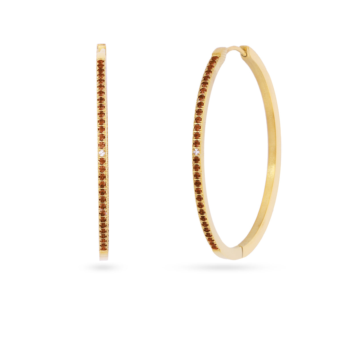 Pendientes Sparkle Zanira Café 2 Anartxy