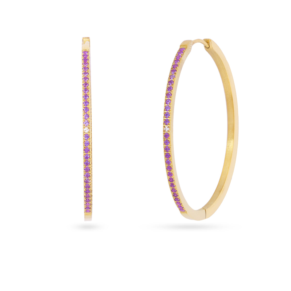 Pendientes Sparkle Zanira Morado 2 Anartxy