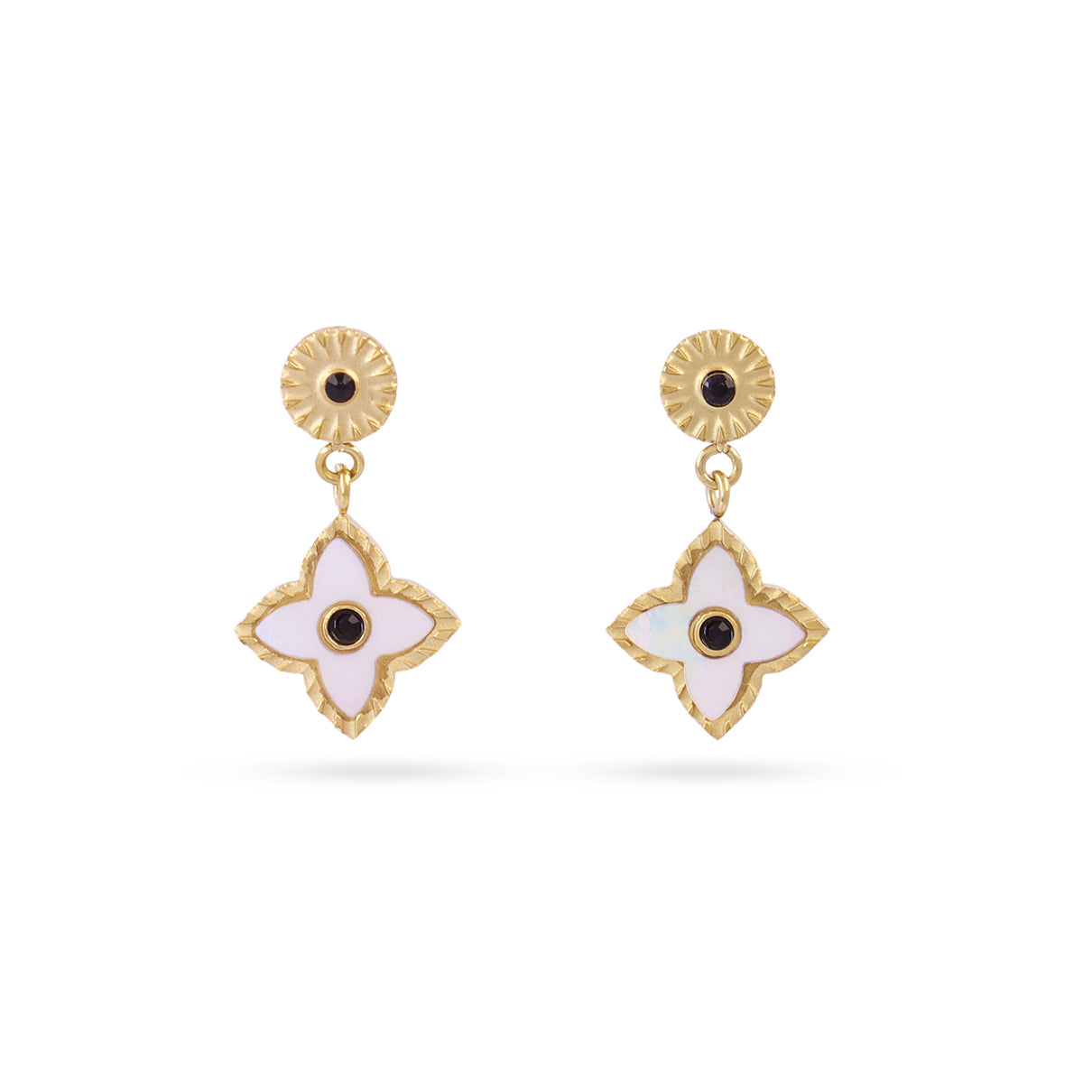 Pendientes Mystic Stellata Blanco Anartxy