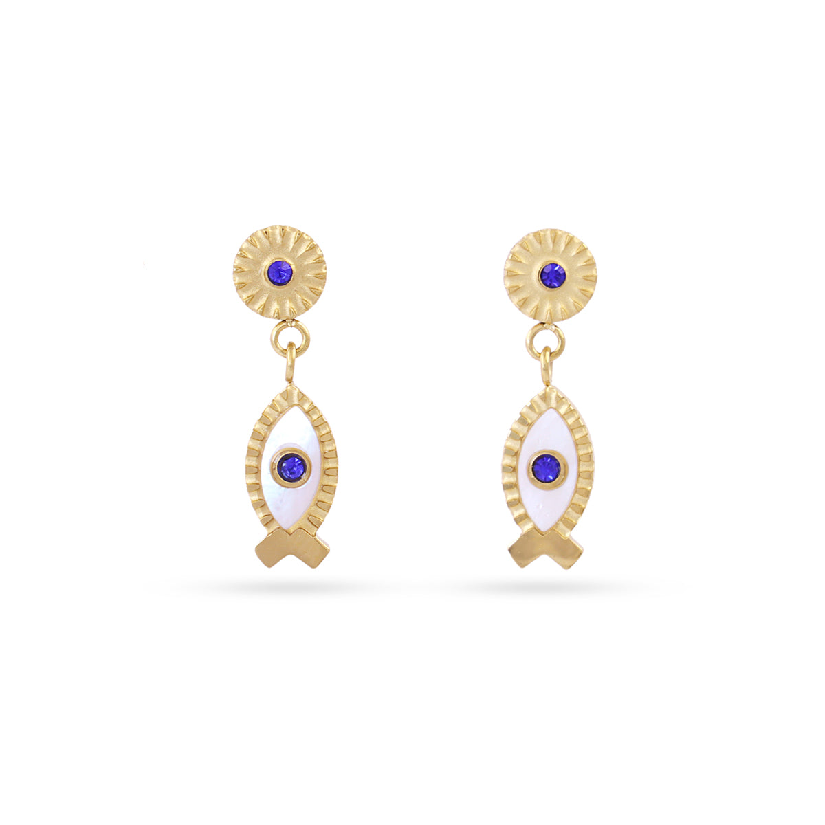 Pendientes Mystic Faithen Blanco Anartxy