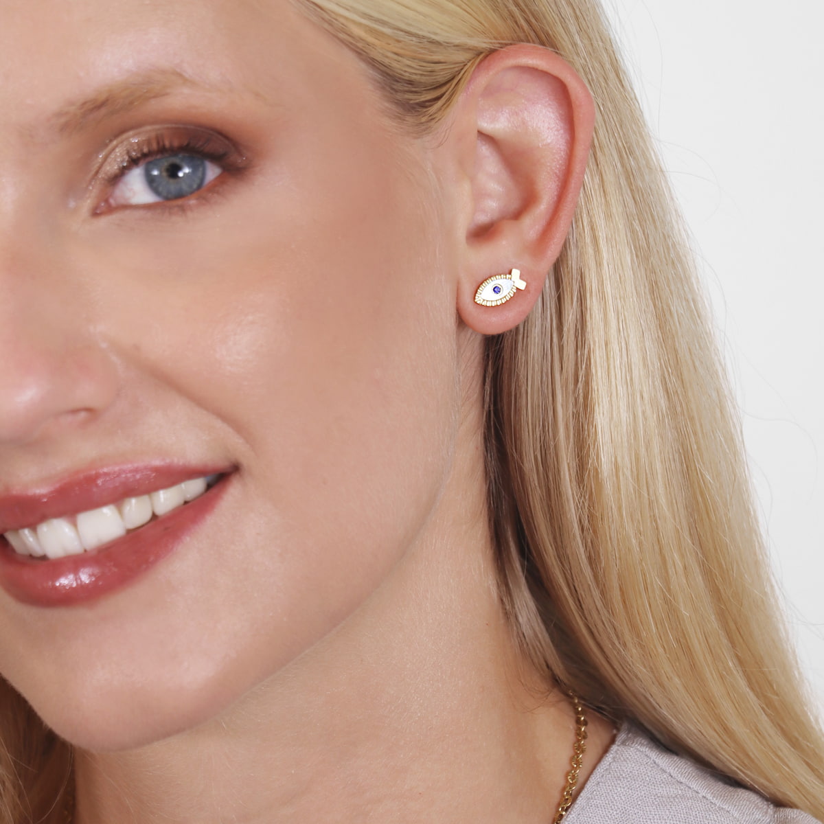 Pendientes Mystic Promise Blanco Anartxy